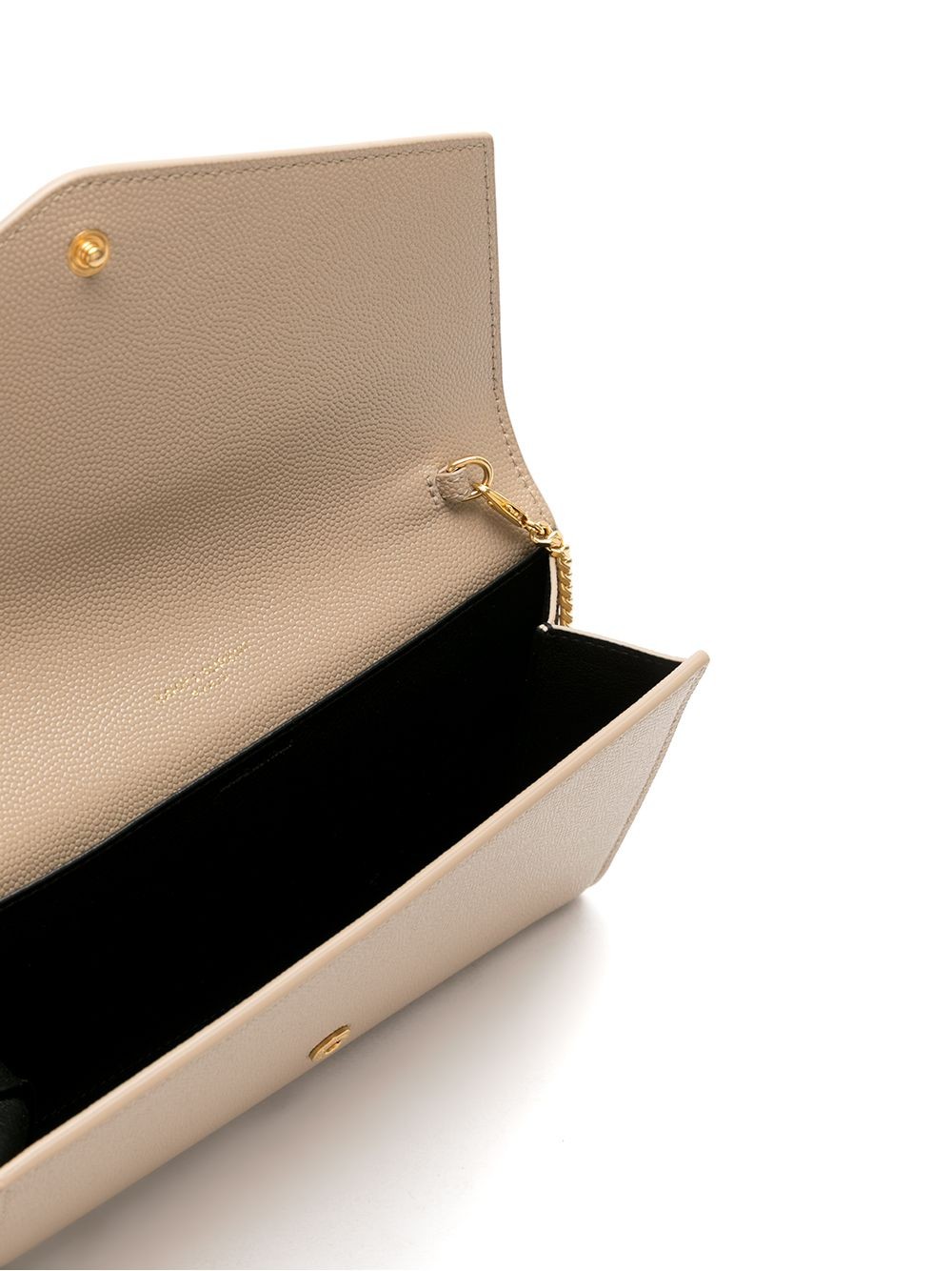 Saint Laurent Uptown envelope leather clutch bag