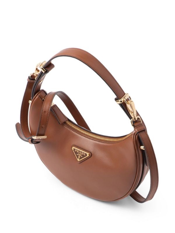 Prada Arque Leather Shoulder Bag