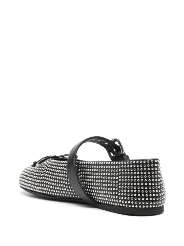  Miu Miu stud-embellished ballerina shoes