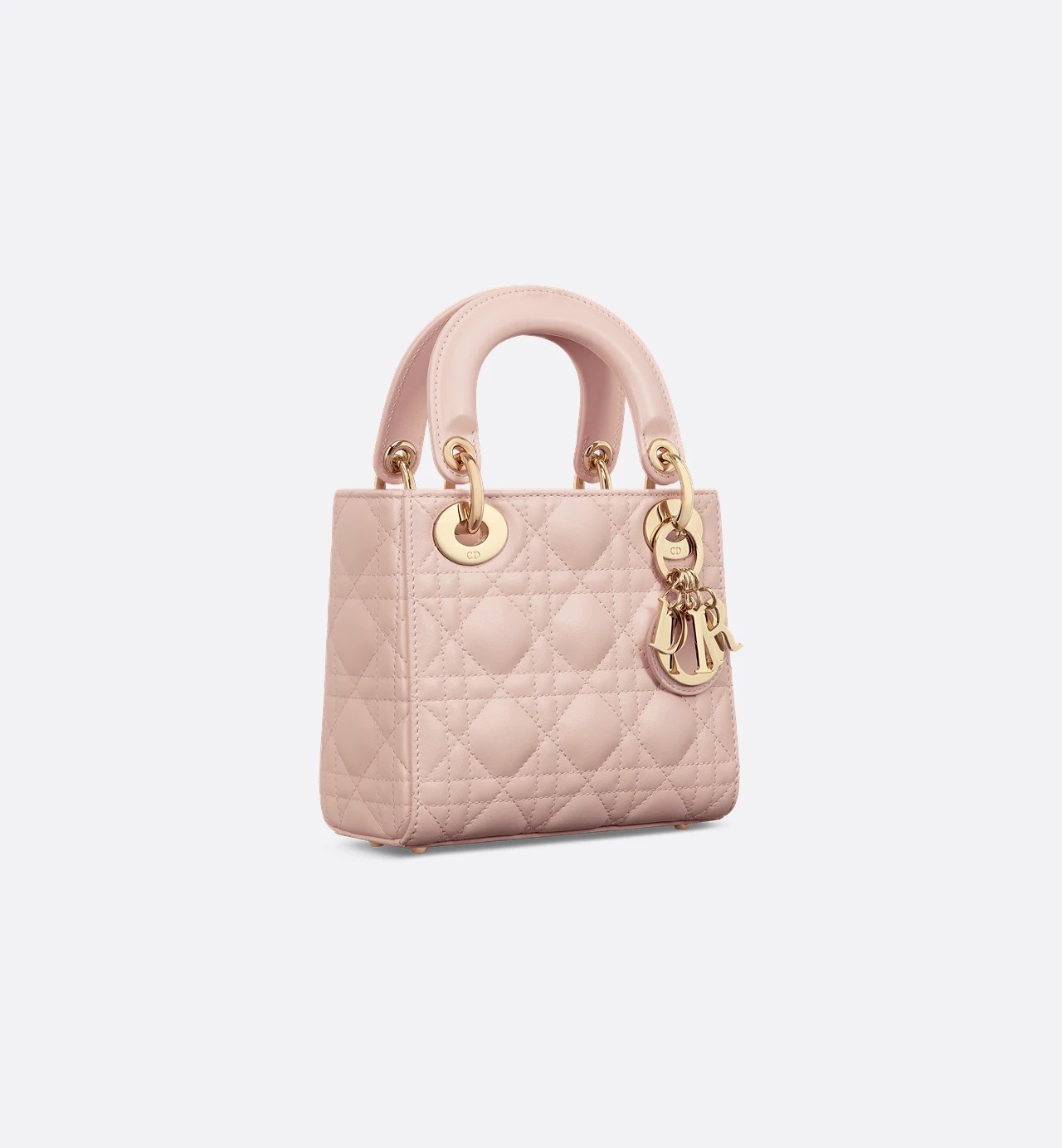 Christian Dior Mini Lady Dior Bag Powder Pink Cannage Lambskin