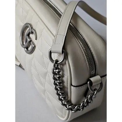 Gucci Calfskin Matelasse Aria Small GG Marmont Chain Shoulder Bag