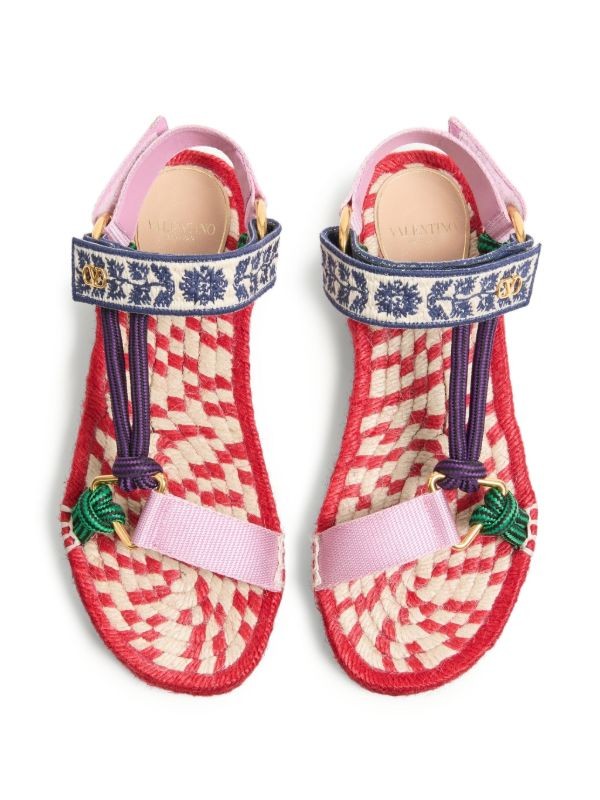  Valentino Garavani 20mm Lake Powell embroidered sandals