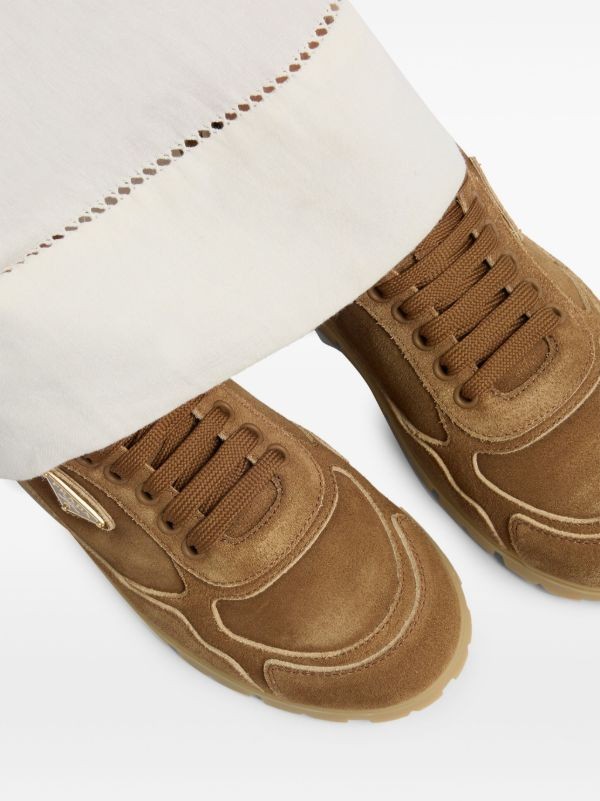 Prada Faded suede sneakers