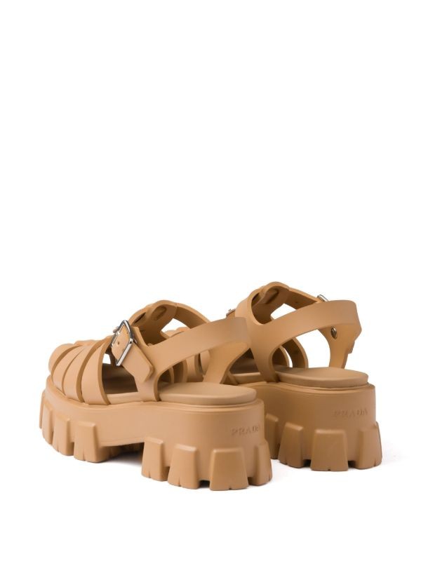 Prada Monolith 55mm platform sandals