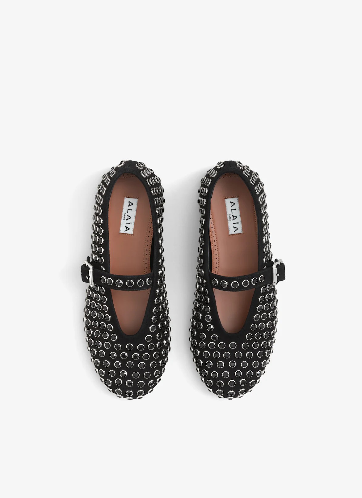Alaia Strass Ballet Flats