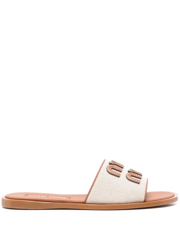  Miu Miu appliqué-logo slides