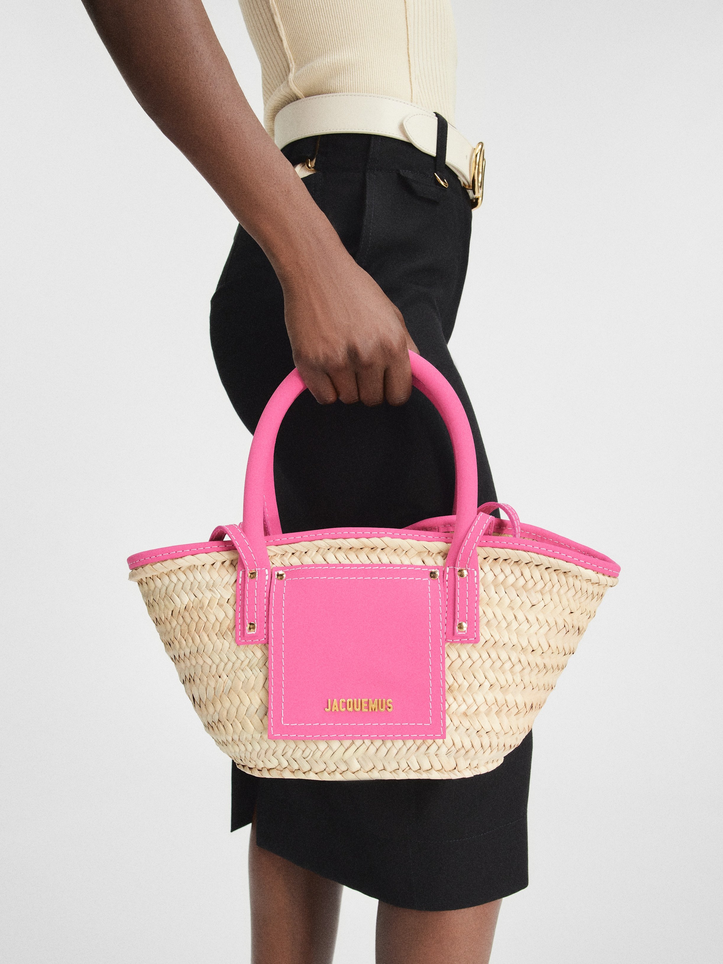 Mini beach basket bag