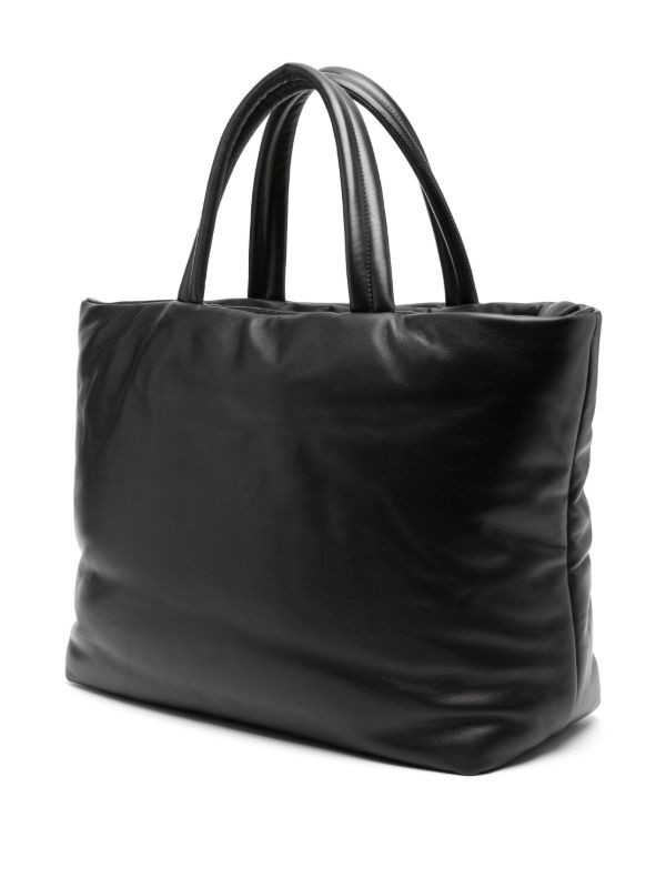 Saint Laurent logo-debossed leather tote bag