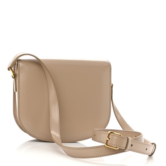 Celine Beige Leather Besace Triompche Bag