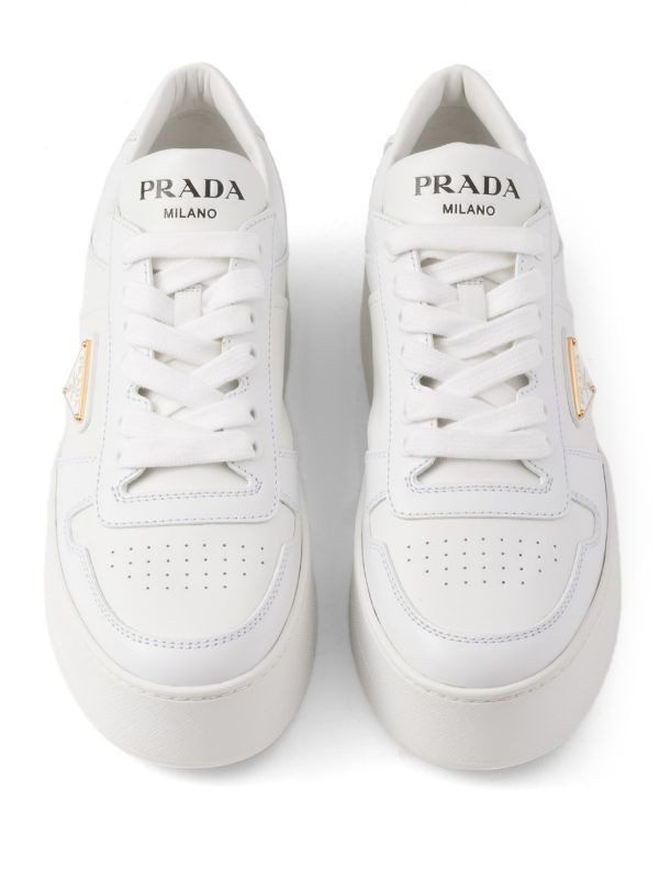  Prada Downtown Bold leather sneakers