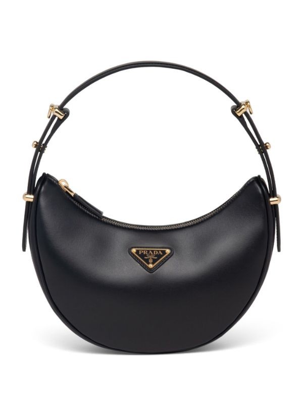 Prada Arque Leather Shoulder Bag