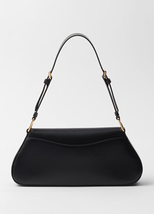 Prada Brushed Leather Shoulder Bag