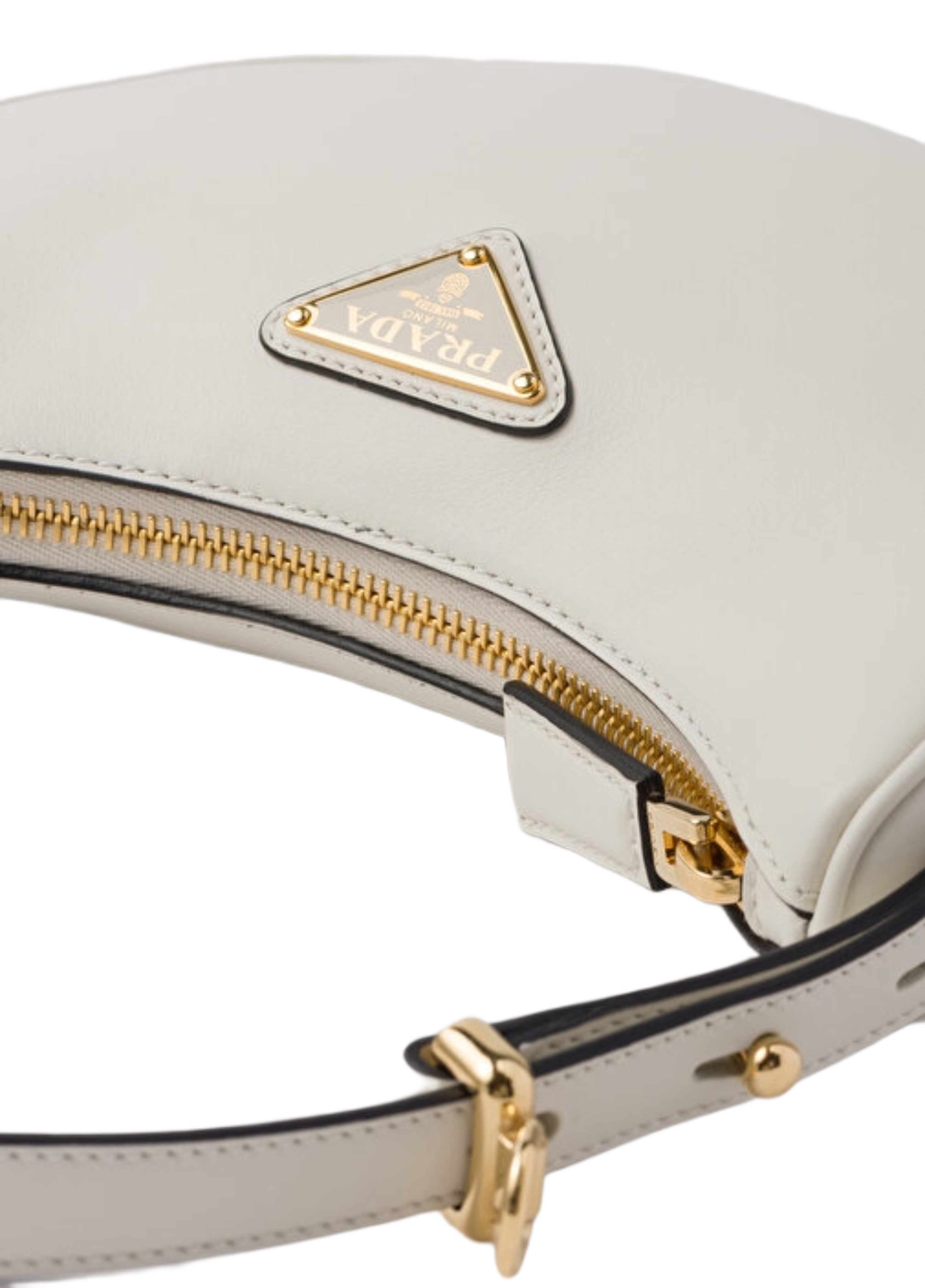 Prada Arque Leather Shoulder Bag