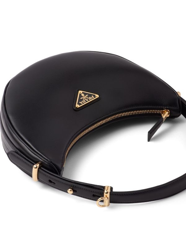 Prada Arque Leather Shoulder Bag