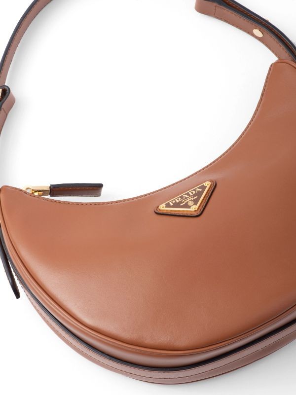 Prada Arque Leather Shoulder Bag