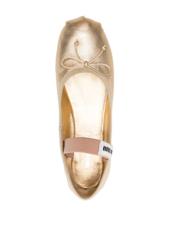  Miu Miu appliqué-logo flatform sandals