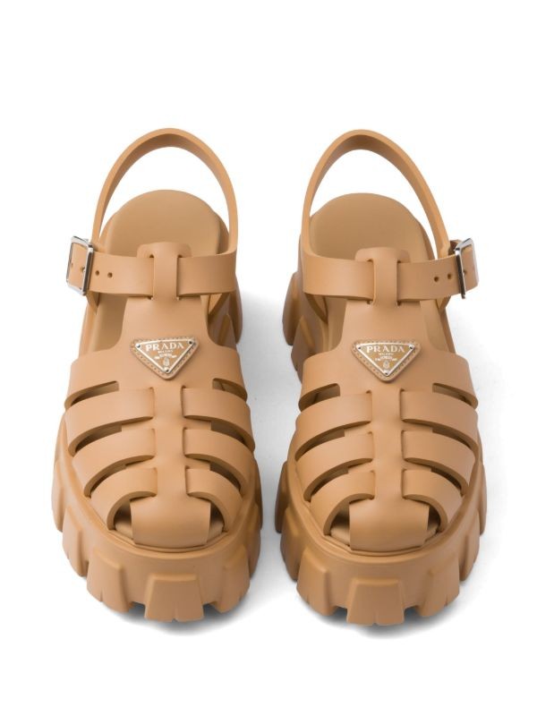 Prada Monolith 55mm platform sandals