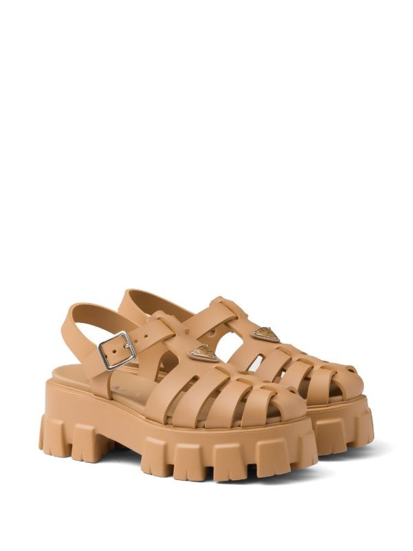 Prada Monolith 55mm platform sandals