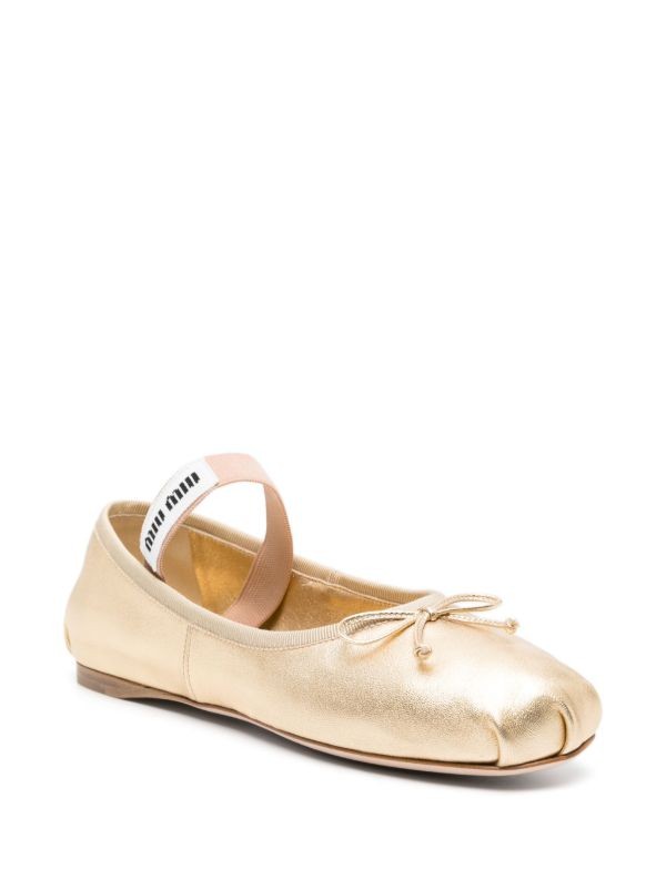  Miu Miu appliqué-logo flatform sandals