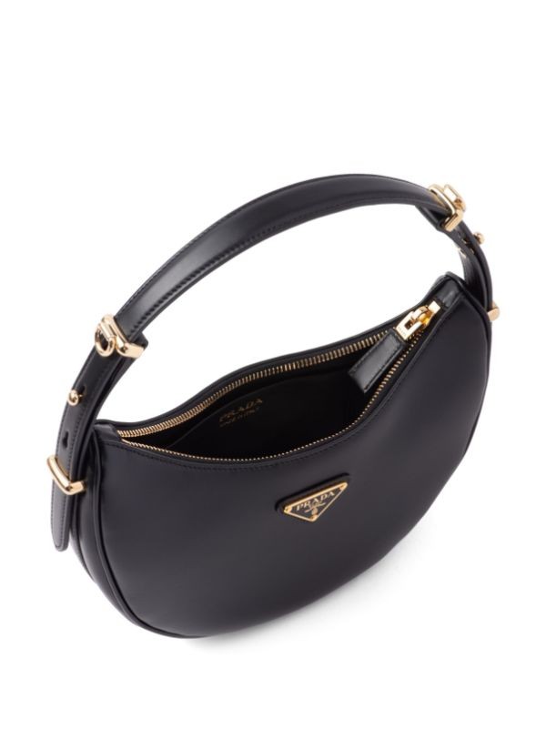 Prada Arque Leather Shoulder Bag