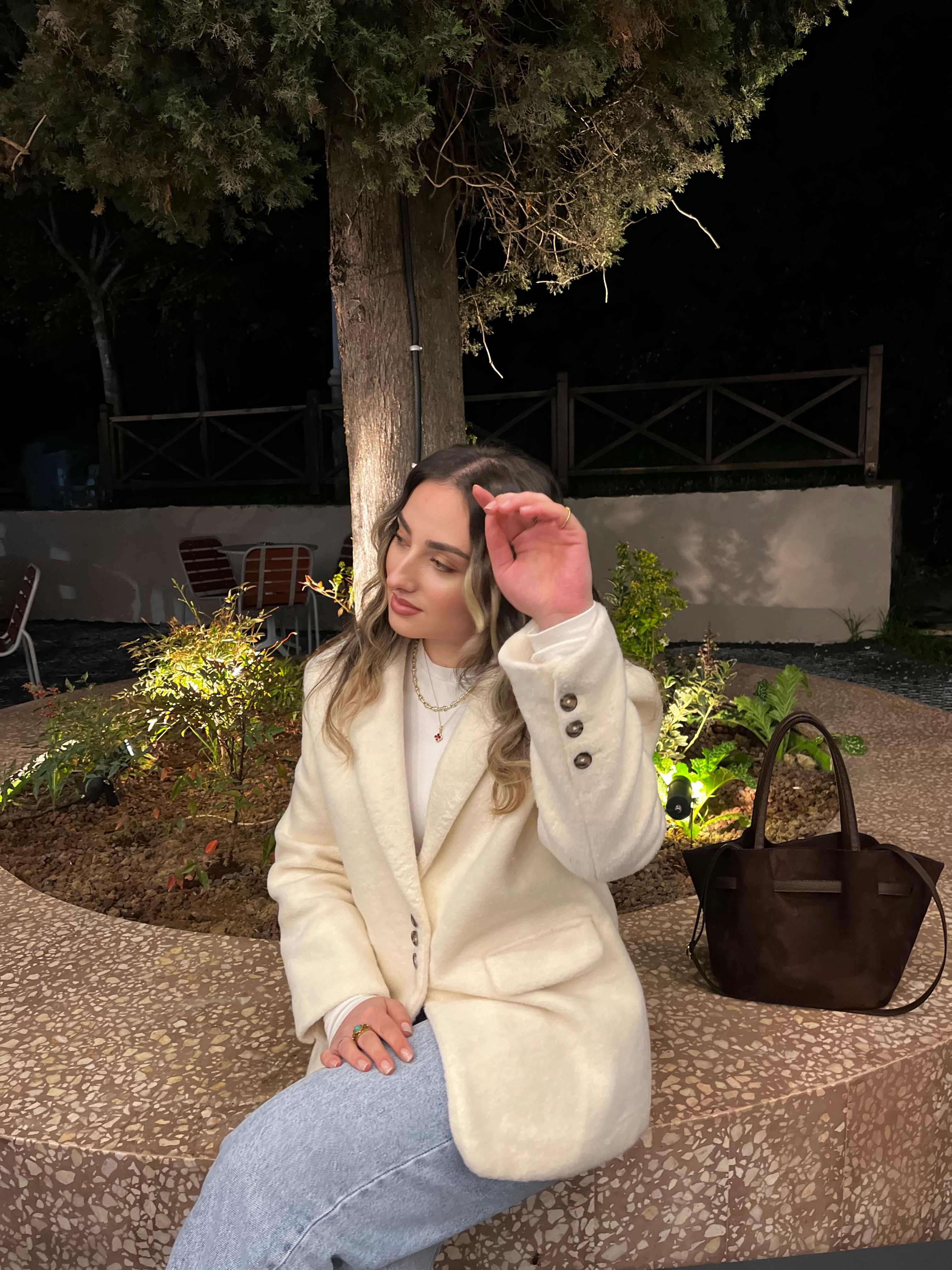 Alaska Kruvaze Ekru Blazer
