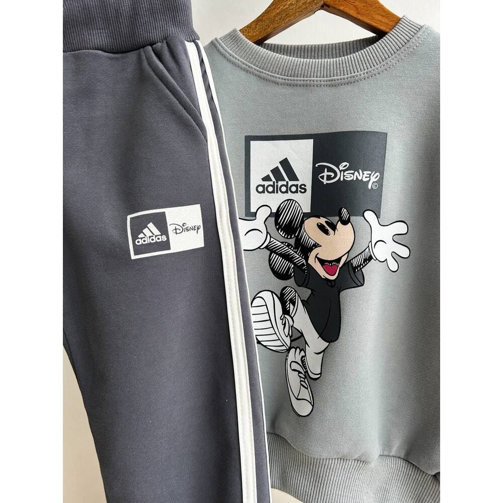 Adidas Mickey takım gri