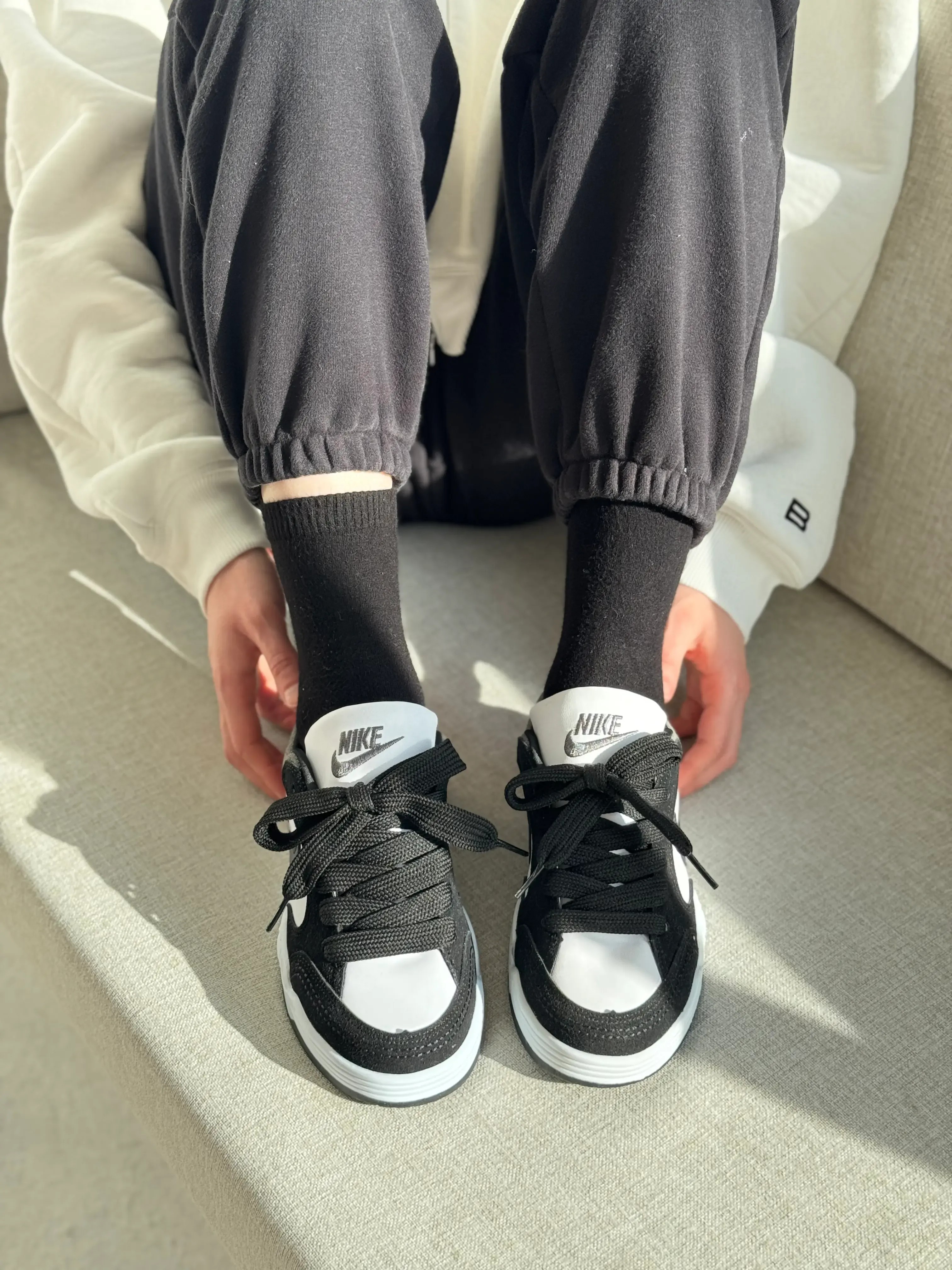 Nike Step Run - Siyah-Beyaz