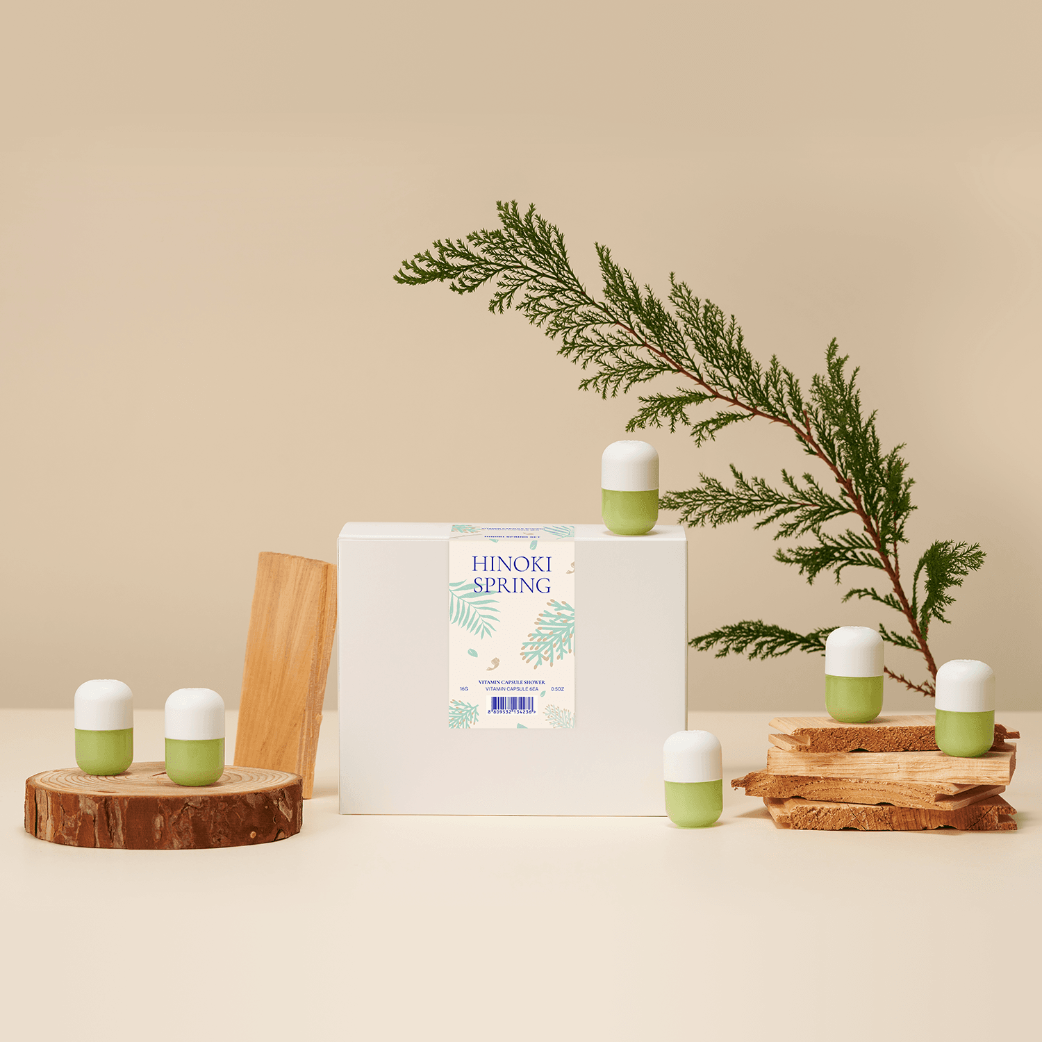 Hinoki Baharı Aromalı Duş Terapi Kapsülü