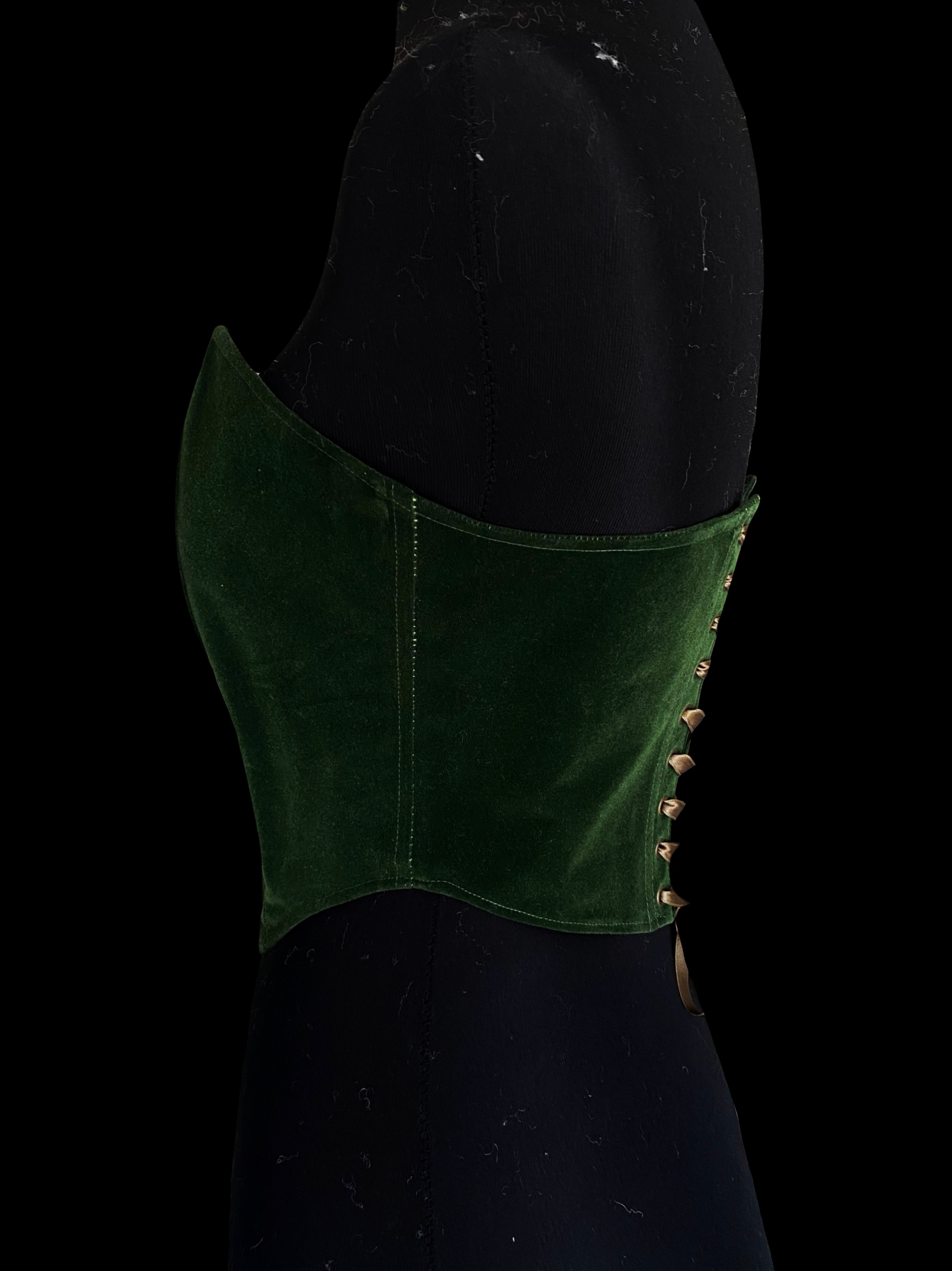 Emerald Suede Corset