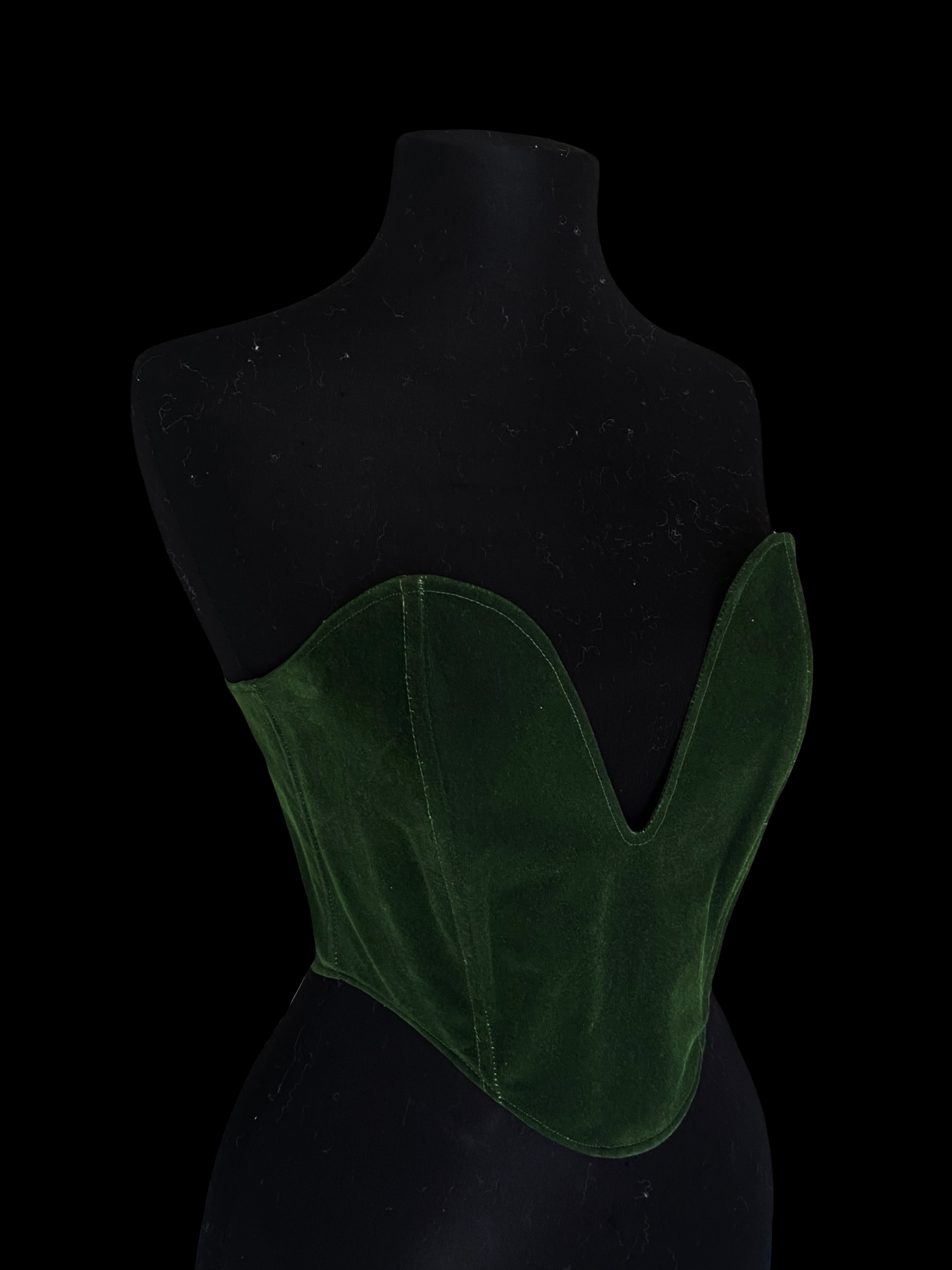 Emerald Suede Corset