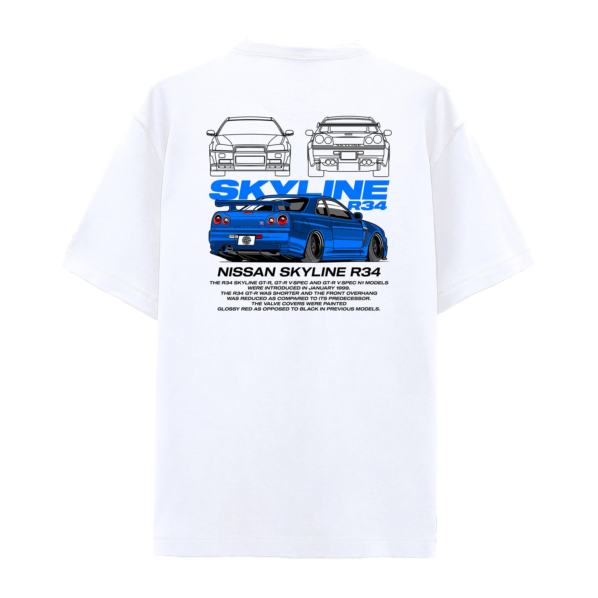 SKYLINE R34 OVERSIZE T-SHIRT