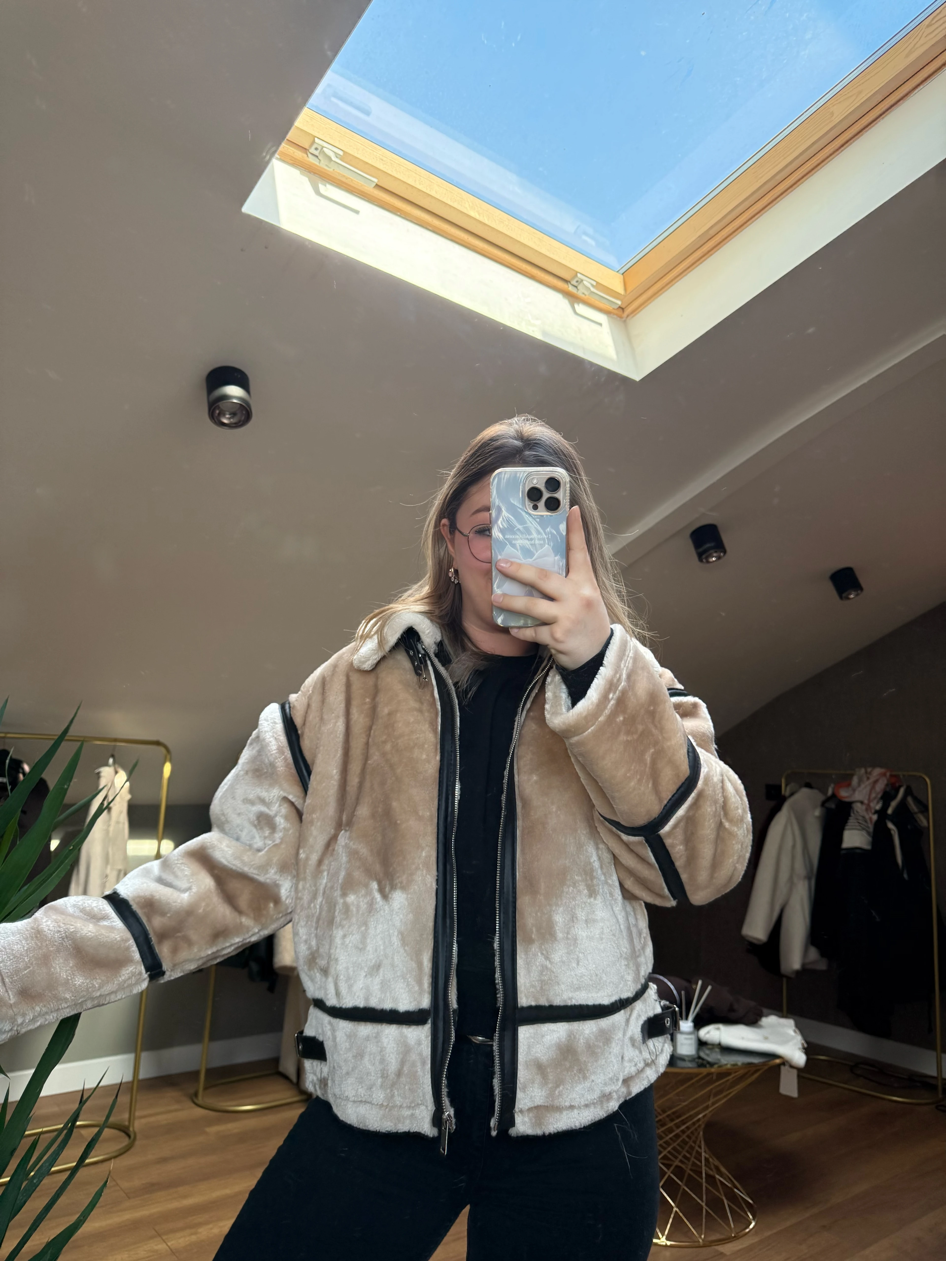 Teddy Biker Mont - Krem