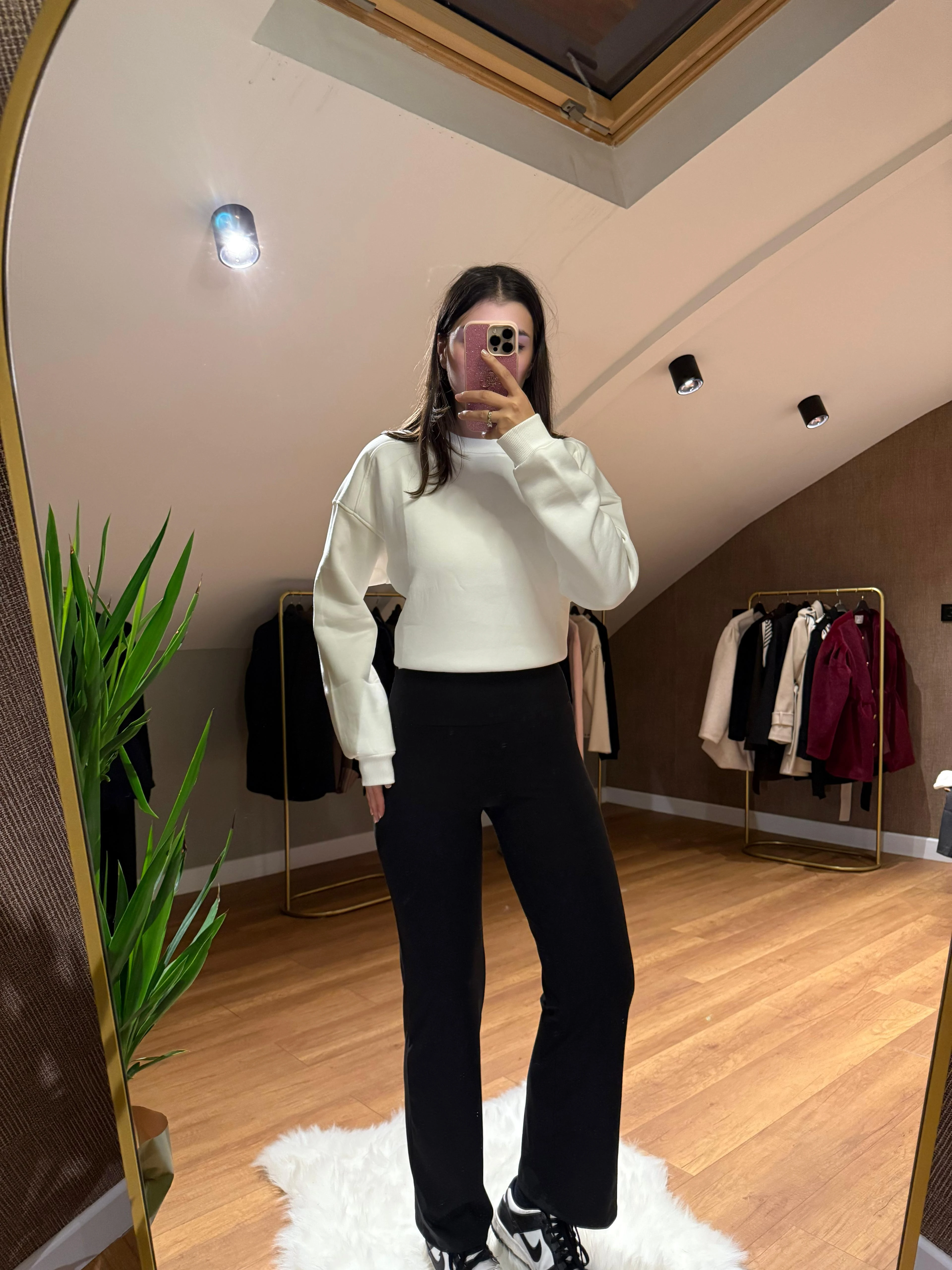 İspanyol Paça Tayt  - Siyah