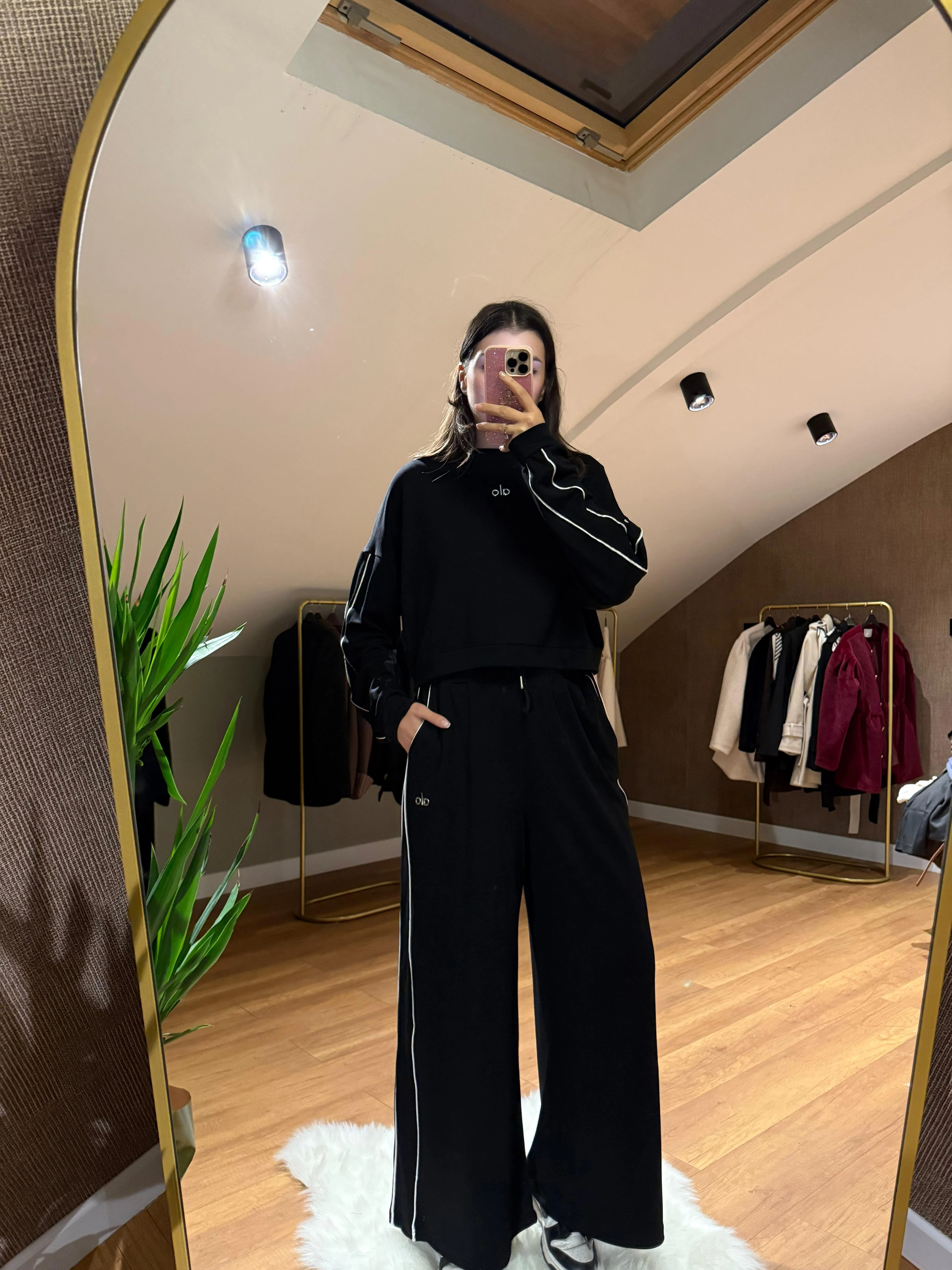 Biyeli Alt-Üst Takım  - Siyah