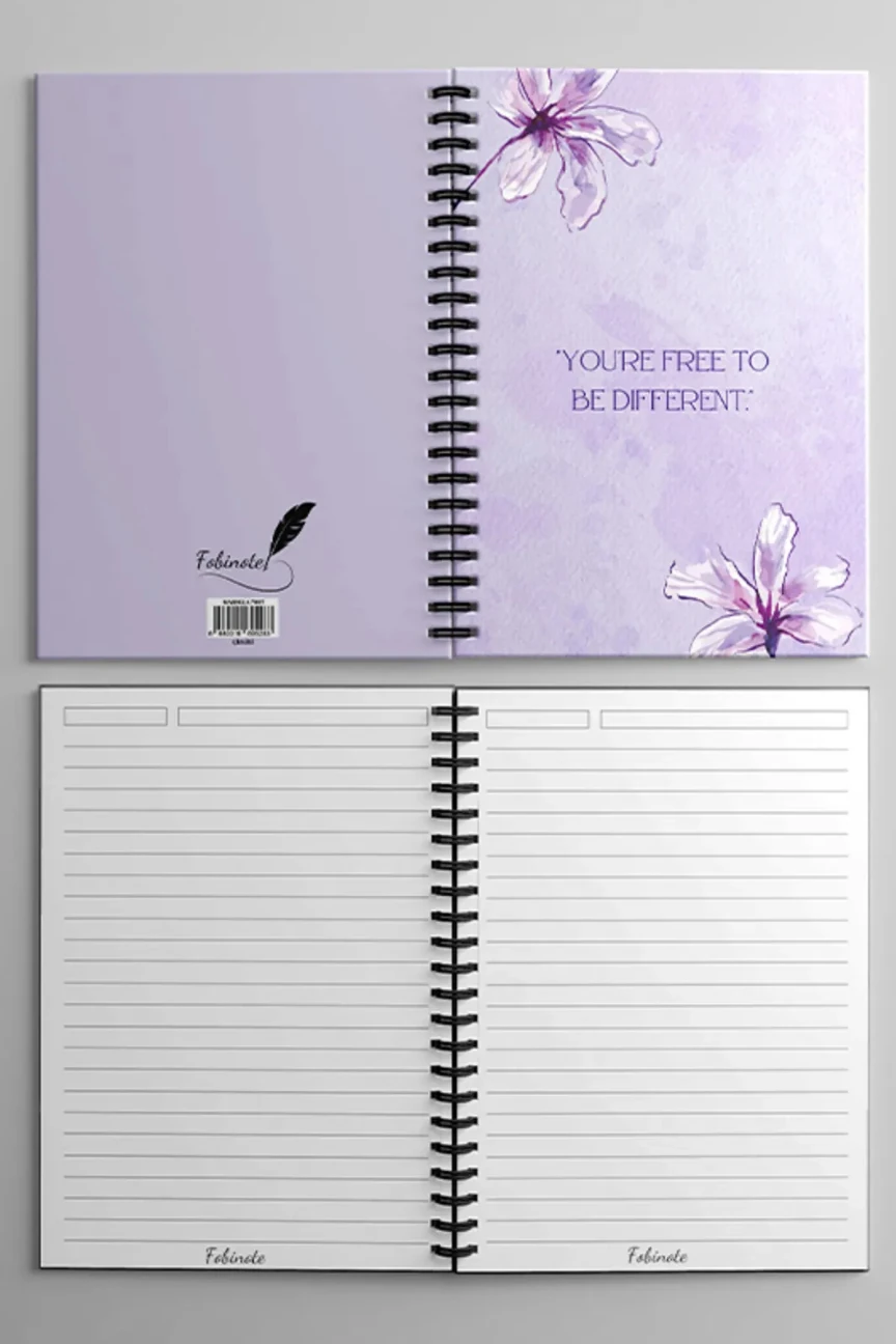 Fobinote Spiralli Okul Defteri 80 yaprak (1 Adet) - A5 Boy Çizgili Defter