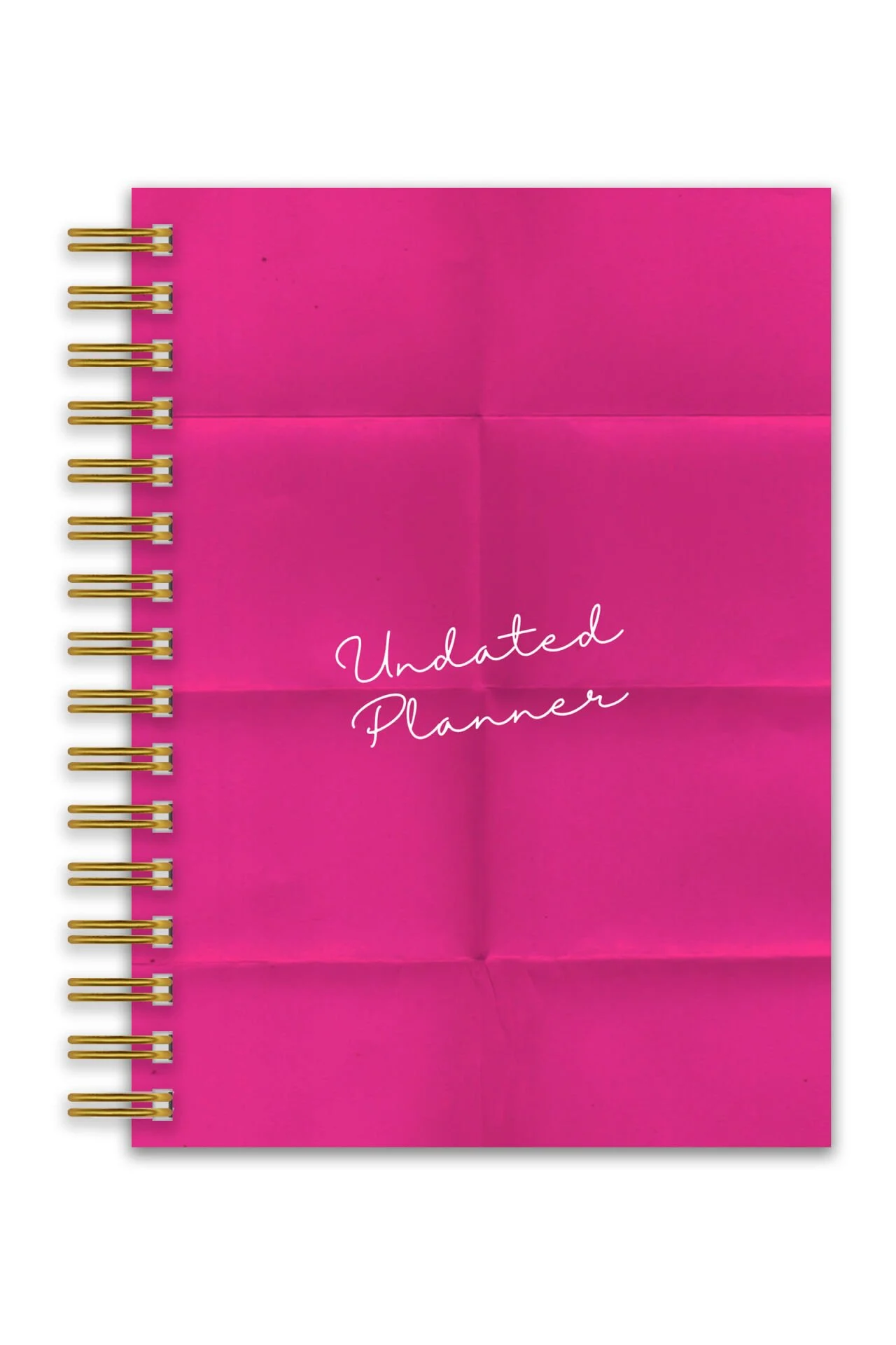 Sert Kapak A5 Spiralli Ajanda (SÜRESİZ PLANLAYICI AJANDA) Pembe image