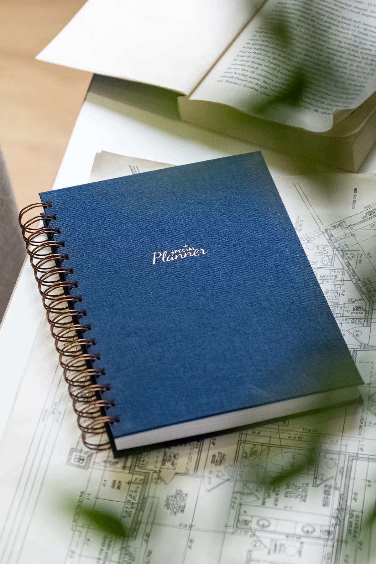 Fobinote A5 Spiralli Süresiz Keten Ajanda (Special Planner) Lacivert