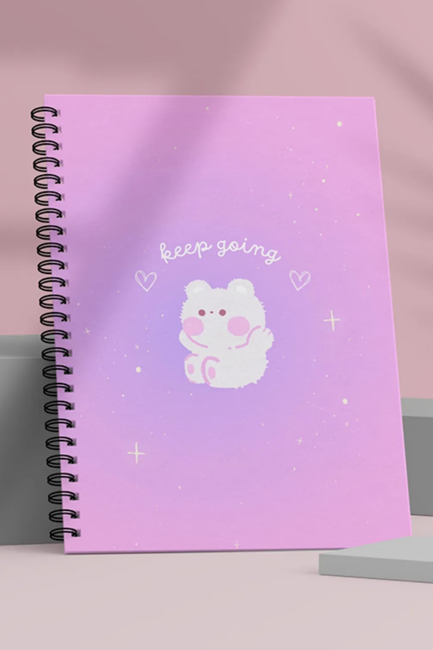 Fobinote Spiralli Okul Defteri 80 Yaprak (1 Adet) - A5 Boy Kareli Defter image