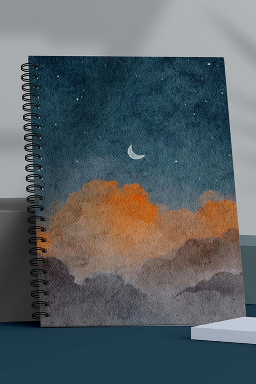 Fobinote Spiralli Okul Defteri 80 yaprak (1 Adet) - A5 Boy Çizgili Defter image