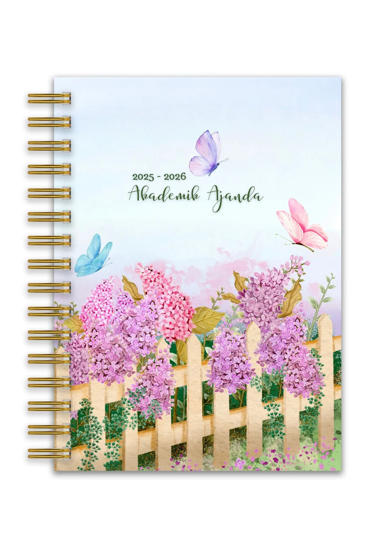 Fobinote 2025-2026 A5 Spiralli Akademik Ajanda Sert Kapak Akademik Leylak image