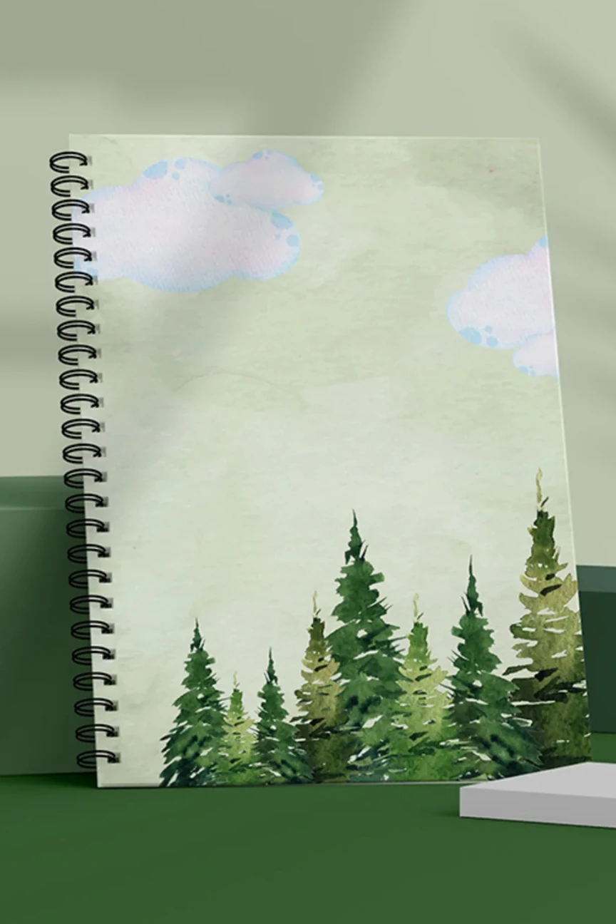 Fobinote Spiralli Okul Defteri 80 yaprak Çam (1 Adet) - A5 Boy Çizgili Defter main variant image