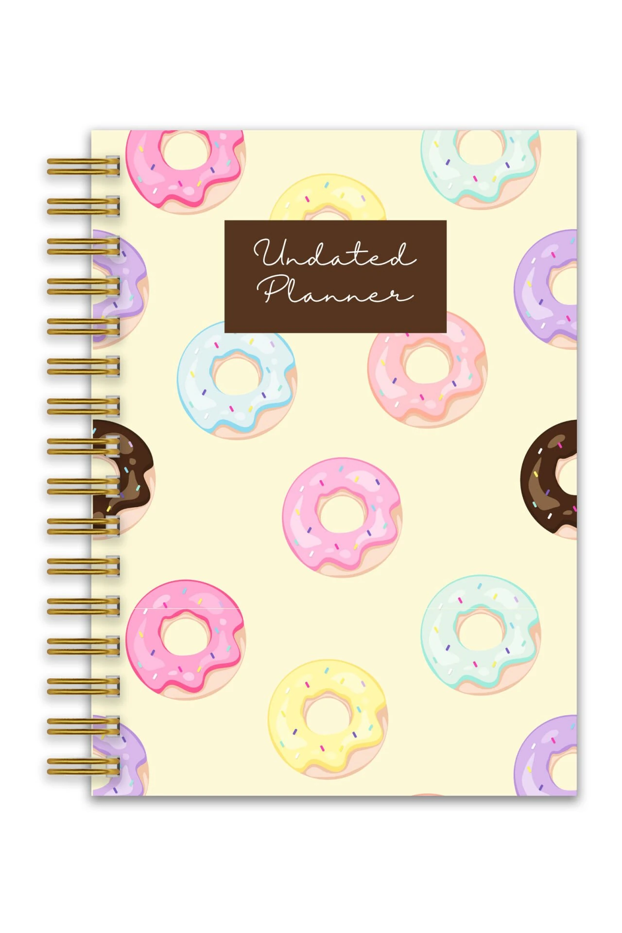 Sert Kapak A5 Spiralli Ajanda (SÜRESİZ PLANLAYICI AJANDA) Donut image