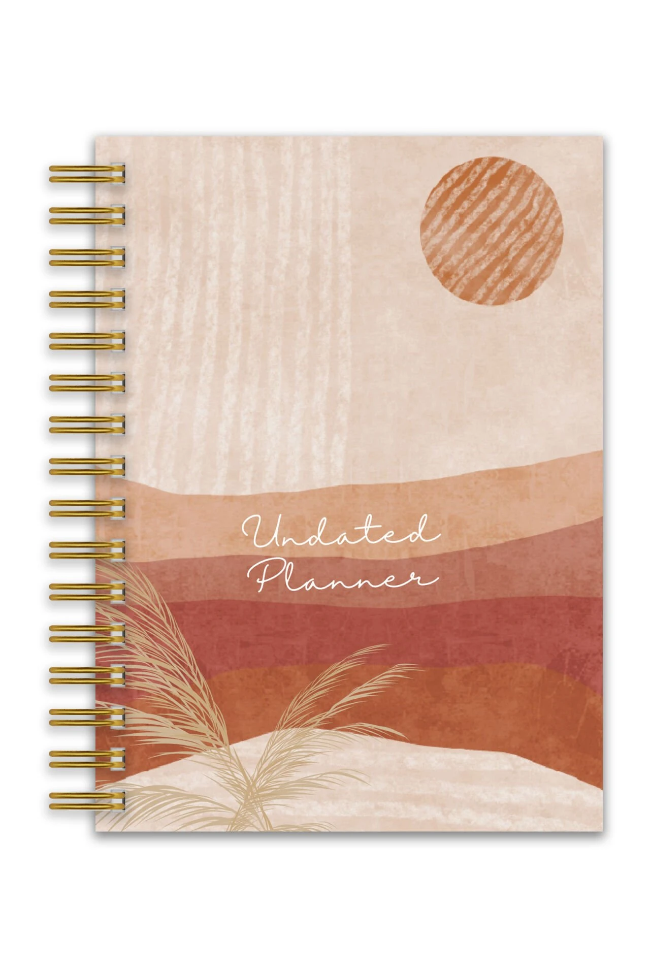 Sert Kapak A5 Spiralli Ajanda (SÜRESİZ PLANLAYICI AJANDA) Bohem main variant image