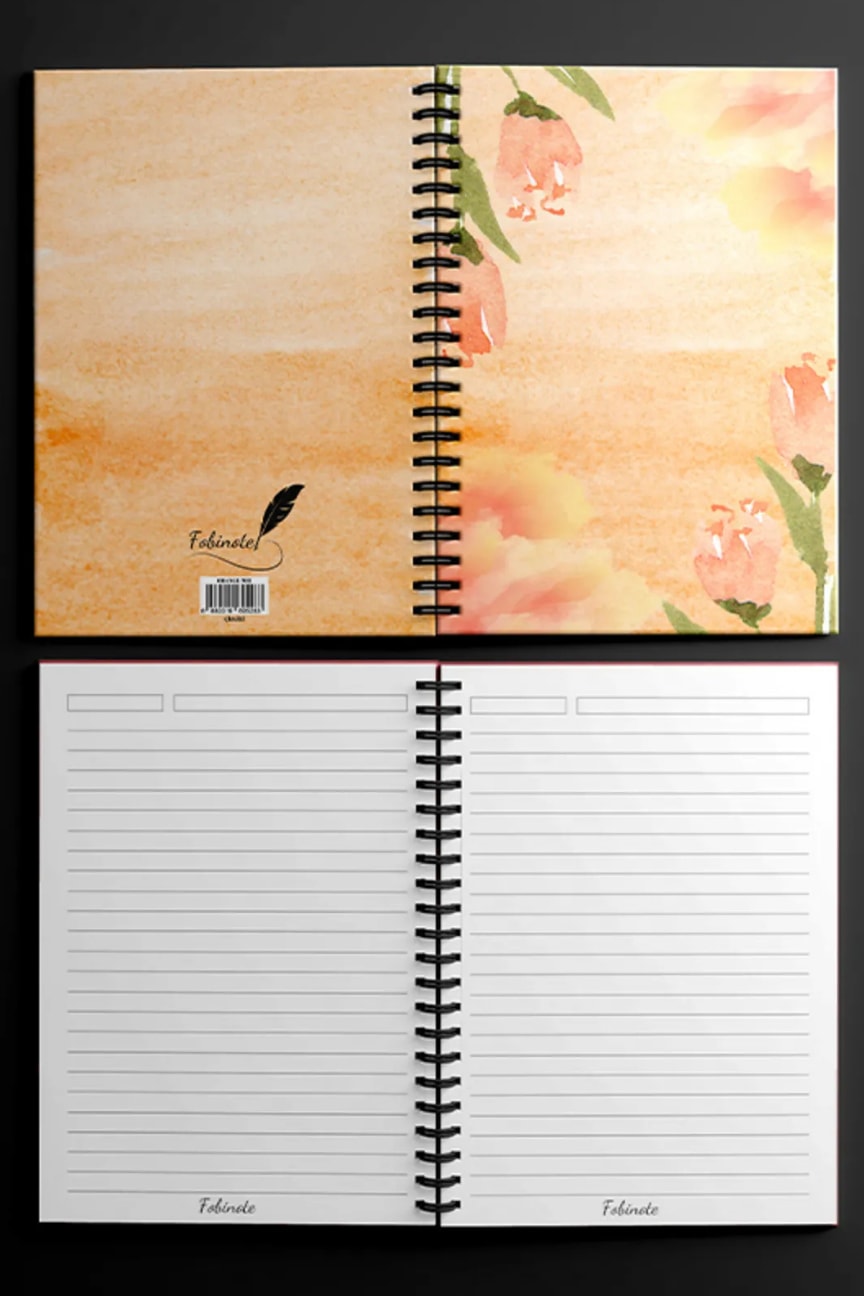 Fobinote Spiralli Okul Defteri 80 yaprak (1 Adet) - A5 Boy Çizgili Defter 