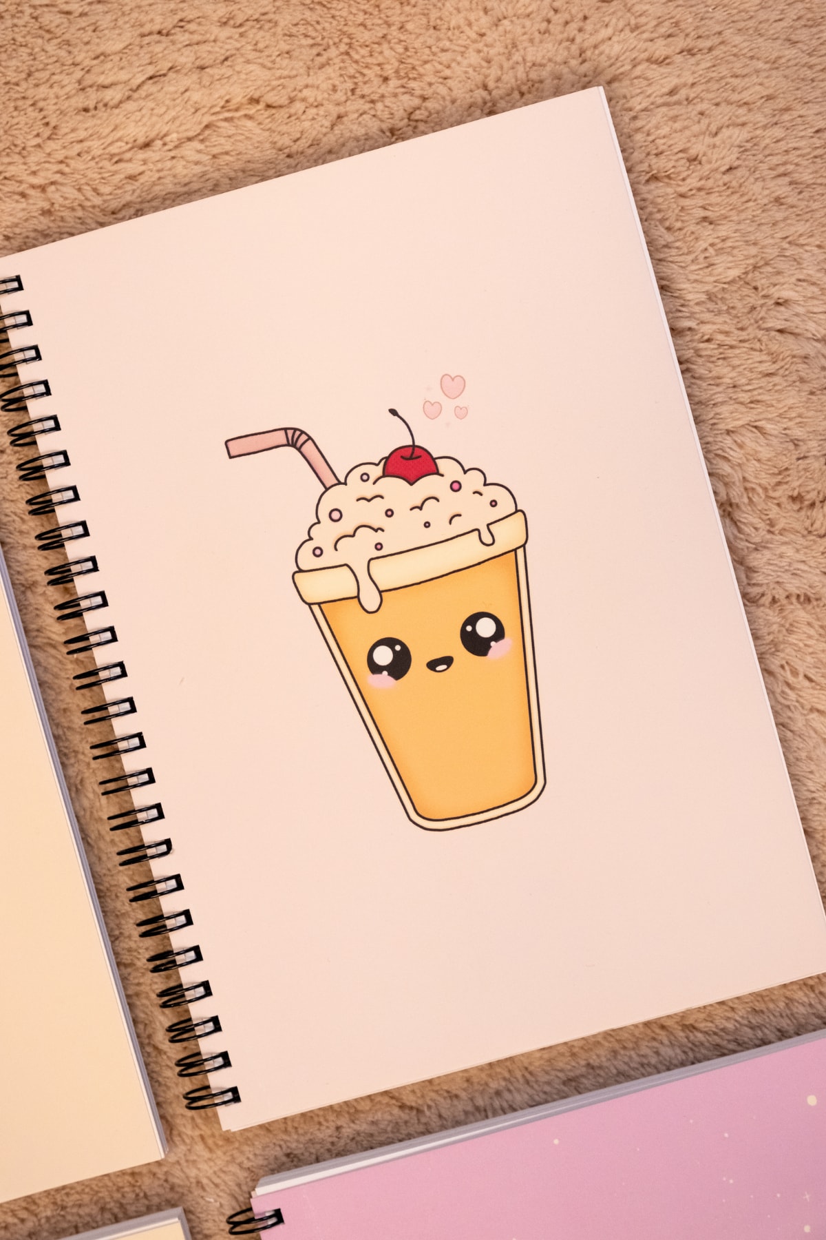 Fobinote Spiralli Okul Defteri 120 Sayfa 4'lü Set - 2 Çizgili 2 Kareli Duygusal