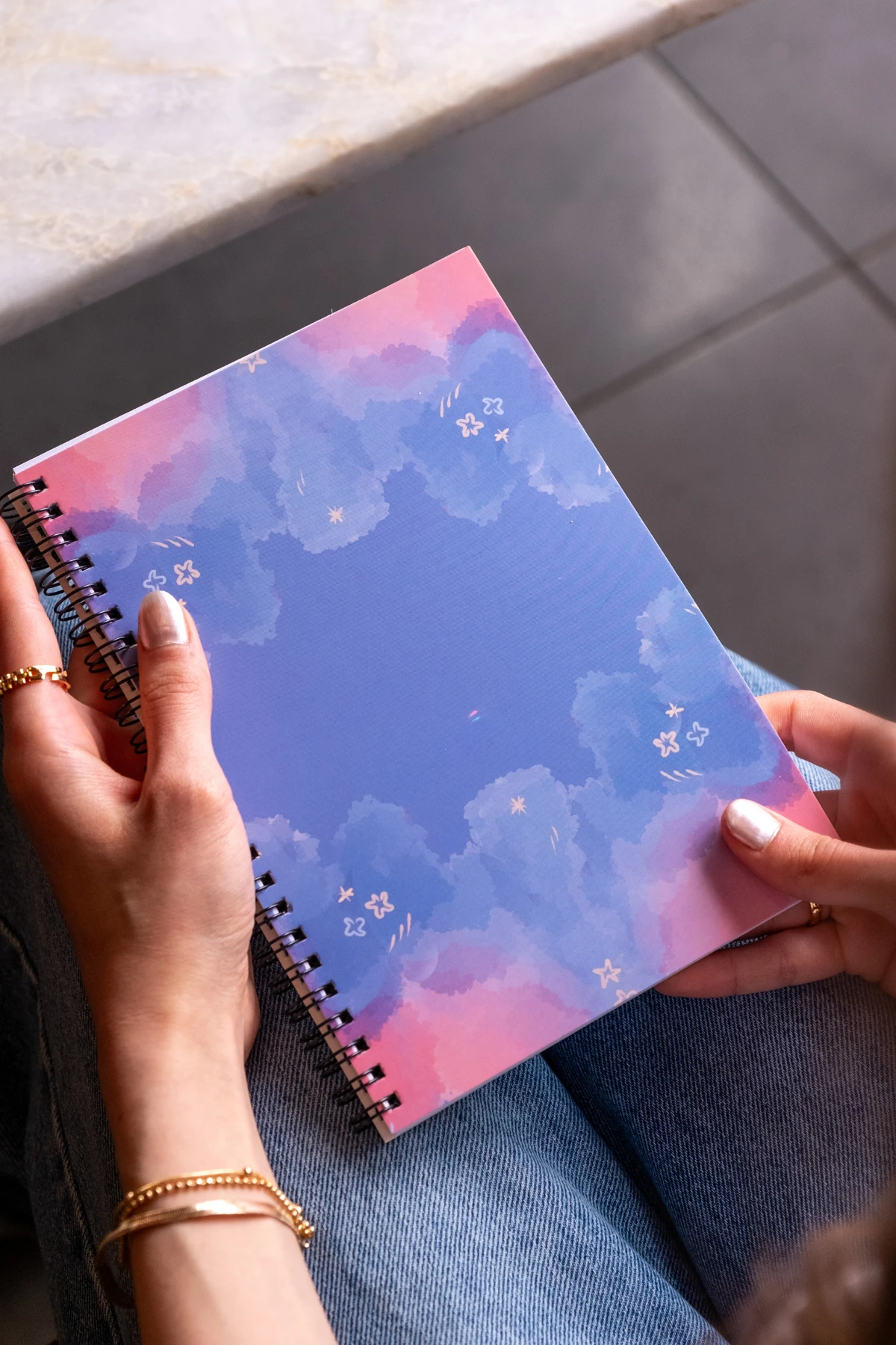 Fobinote Spiralli Okul Defteri 80 yaprak 4'lü Set - (Rengarenk) A5 Boy Kareli Defter