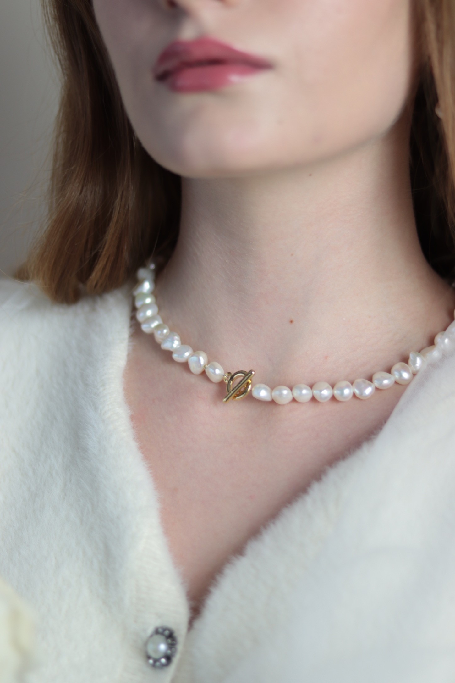 MAGNOLIA REAL PEARL NECKLACE