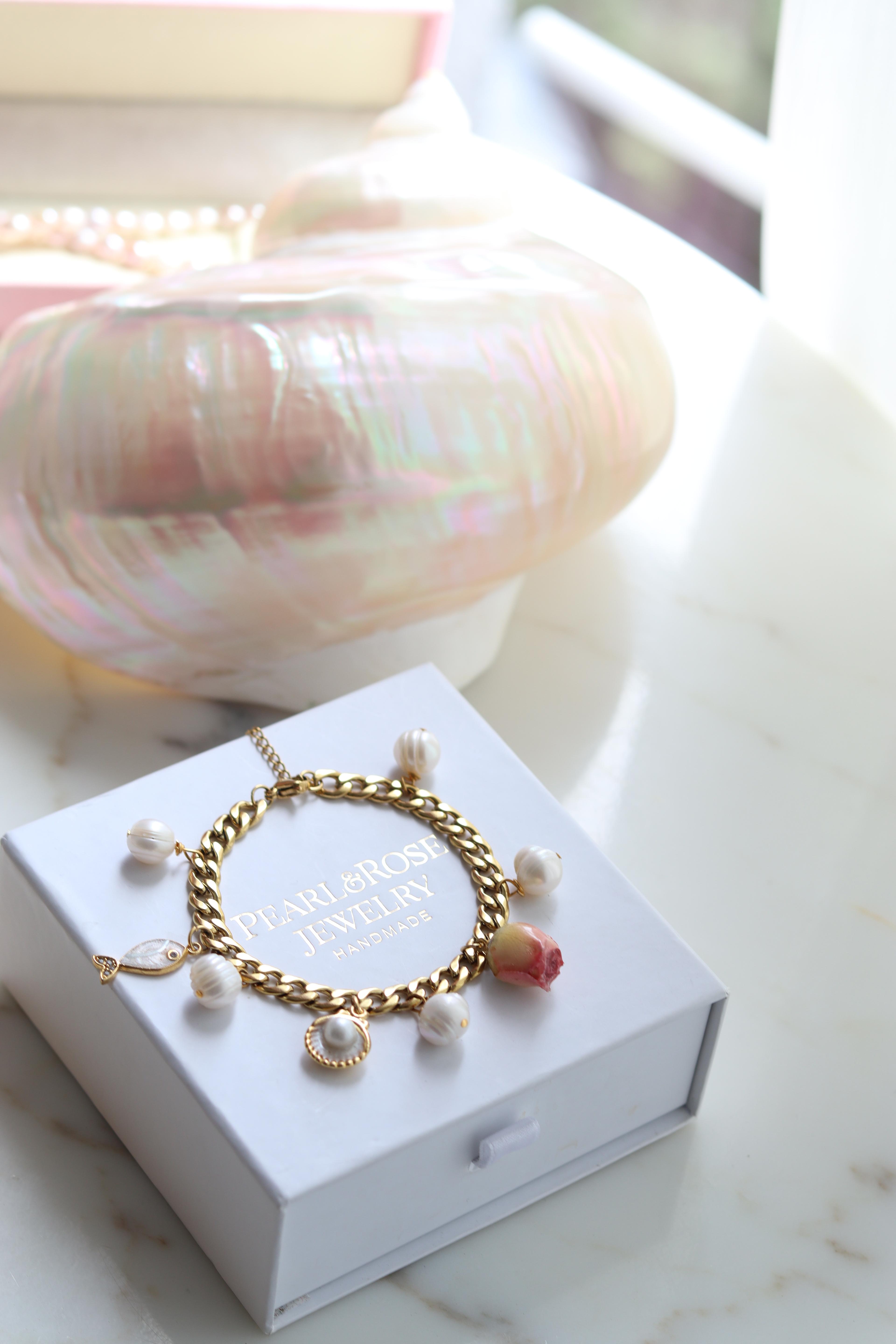 VİCTORİA ROSE CHANEL GERÇEK İNCİ BİLEKLİK