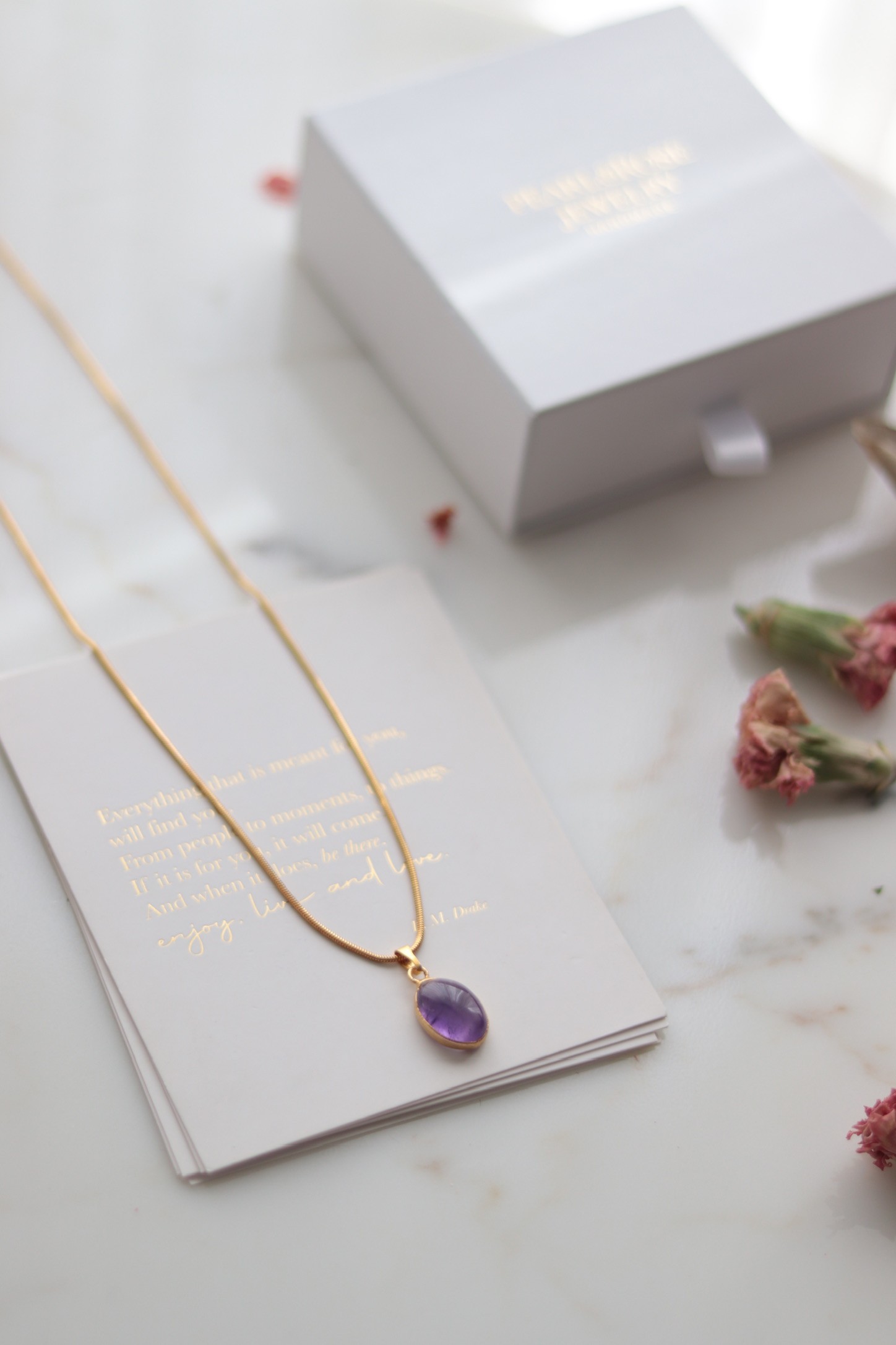 AMETHYST SILVER NECKLACE