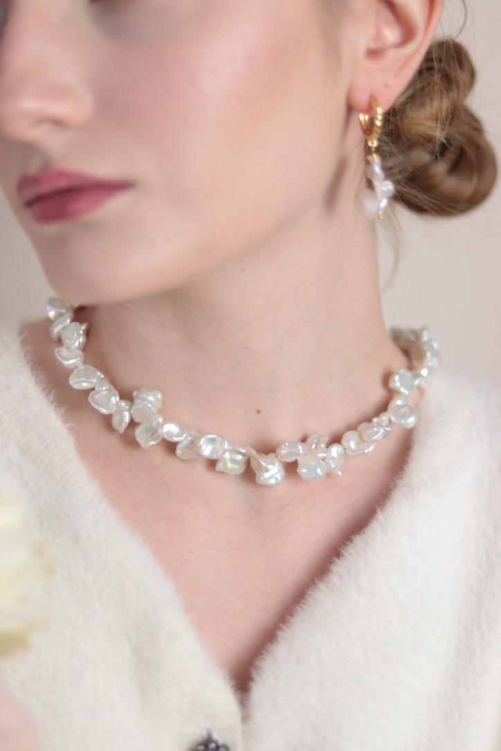 BRİDE NO:2 REAL PEARL NECKLACE